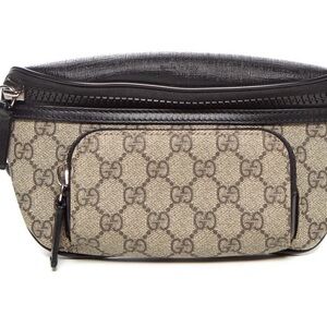 Gucci Supreme Black and Beige Logo Belt Bag Brand New!! Great price!!